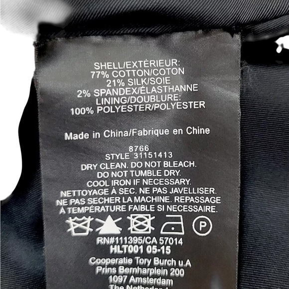 Tory Burch Paisley – Size 12 – Black & White Faux Wrap Dress - Picture 9 of 10